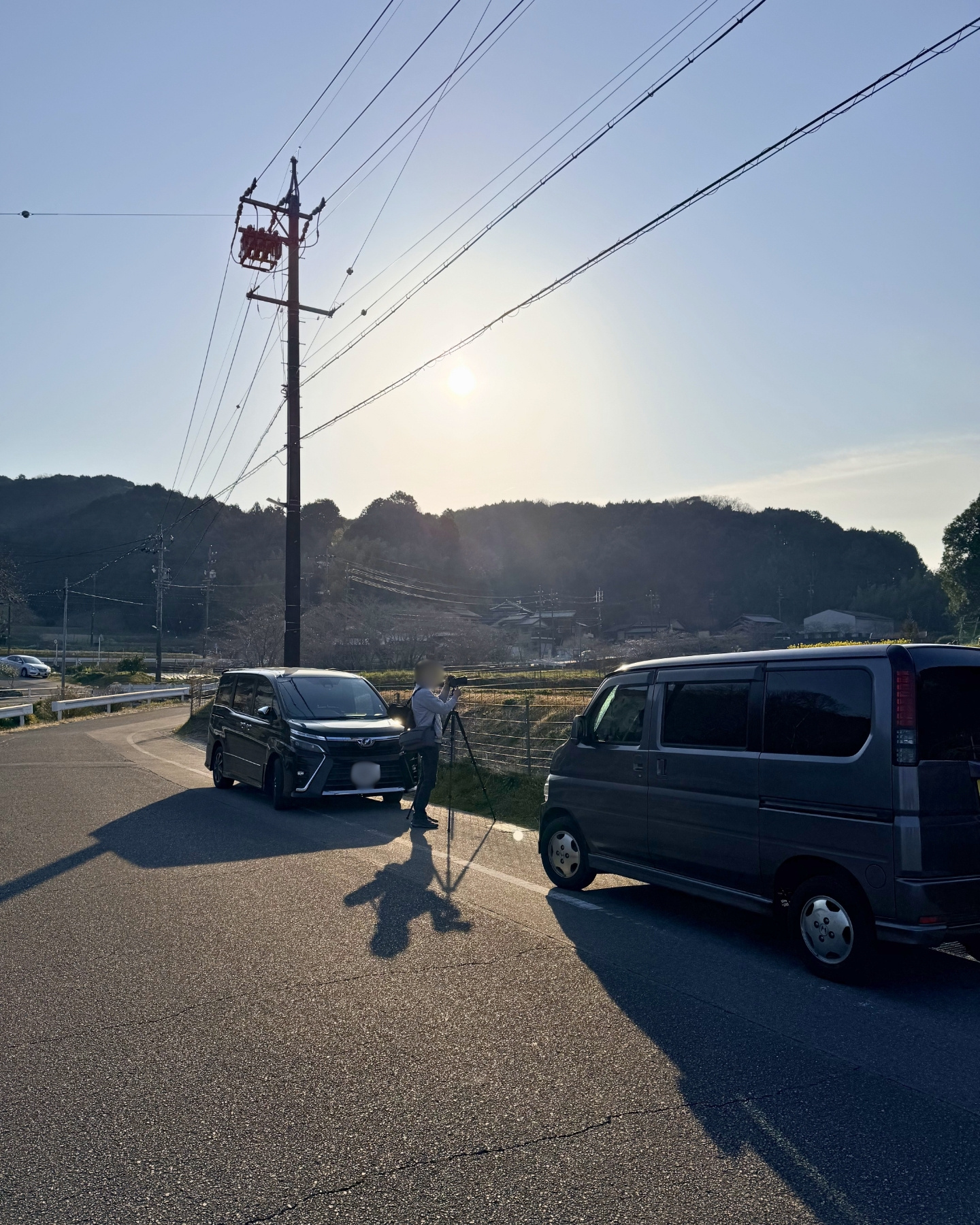 奥山田のしだれ桜(愛知県岡崎市)桜のもとへ向かう道