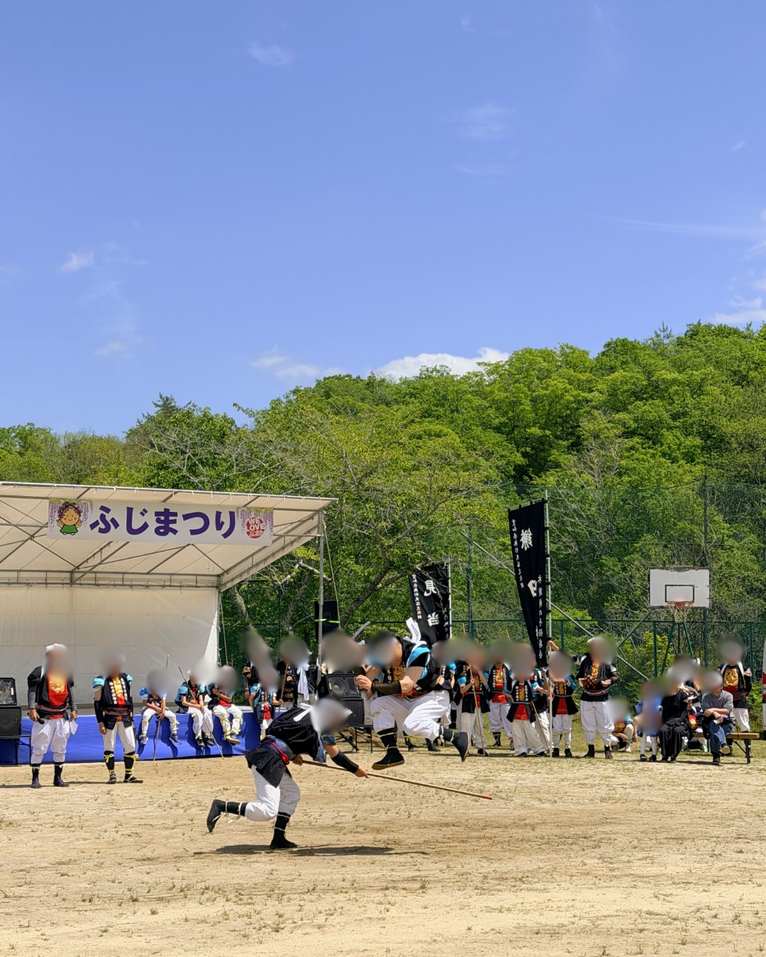 藤の回廊(豊田市)演武の迫力