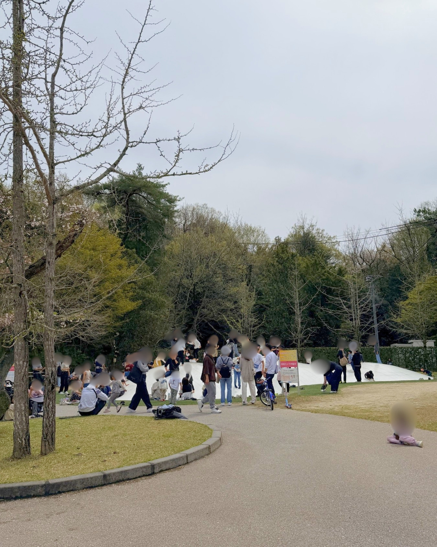 鞍ヶ池公園の交流エリアの様子