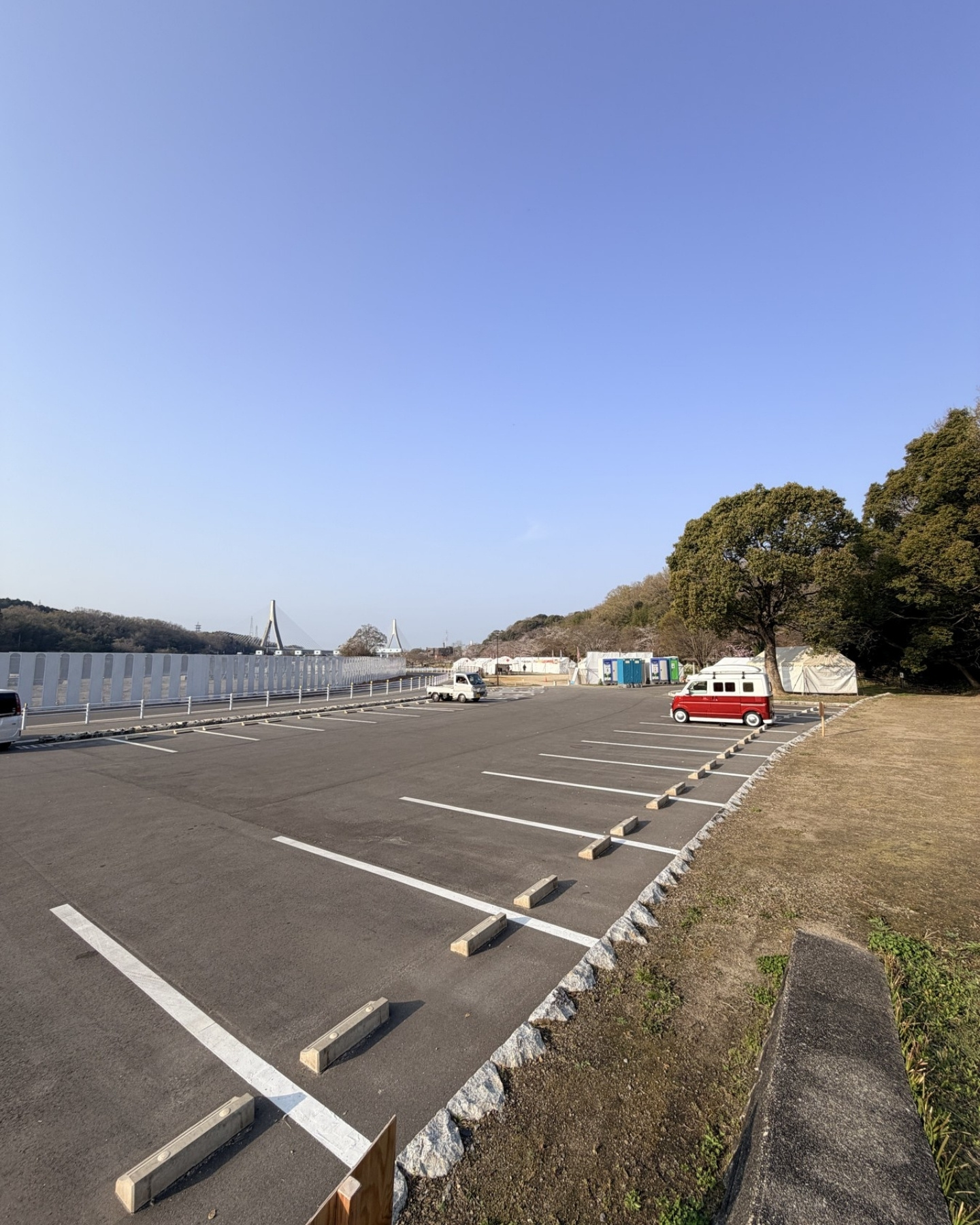 水源公園の駐車場