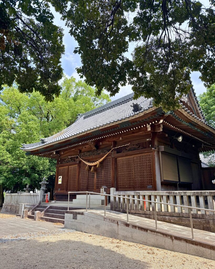 城ヶ入白山神社遊園(愛知県安城市)白山神社の拝殿