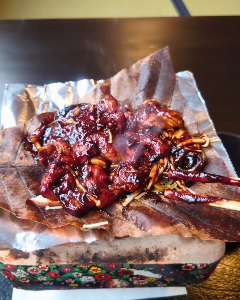 焼いた飛騨牛