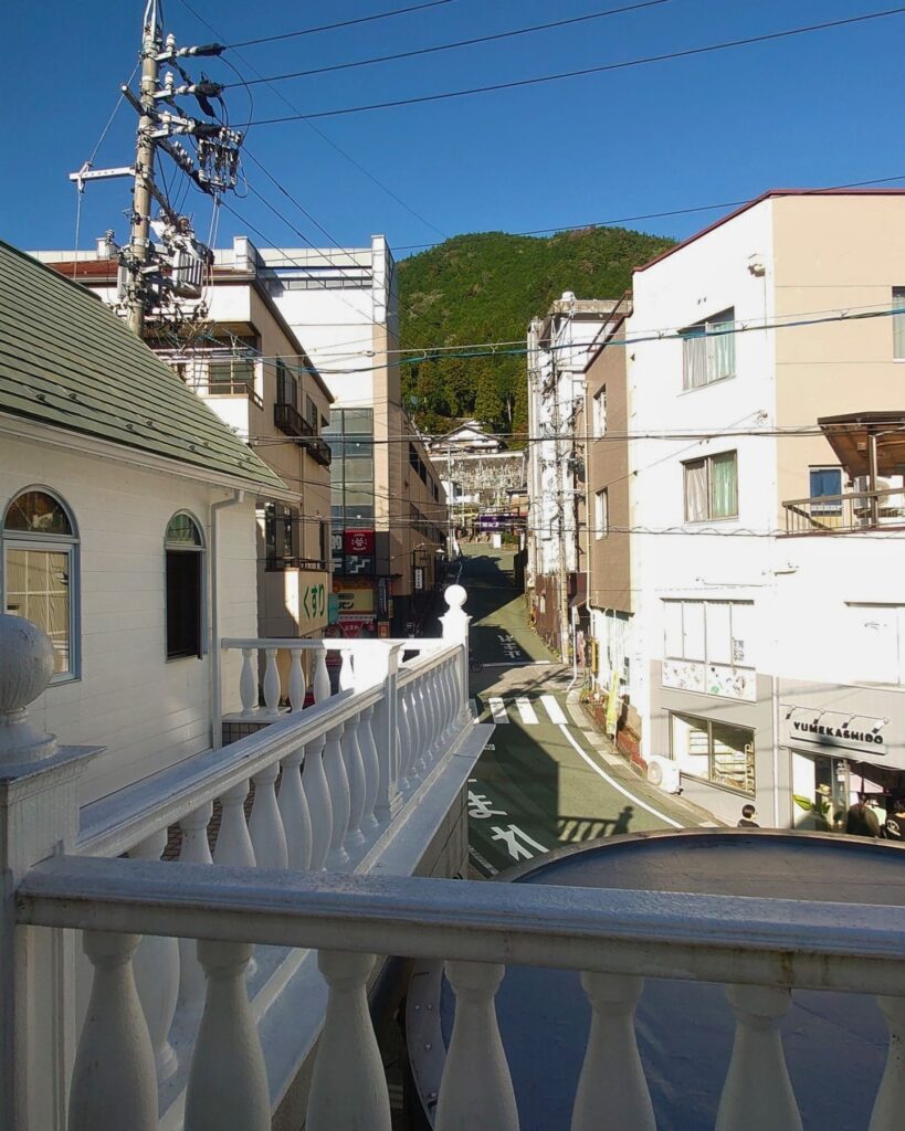 白鷺乃湯からみた町