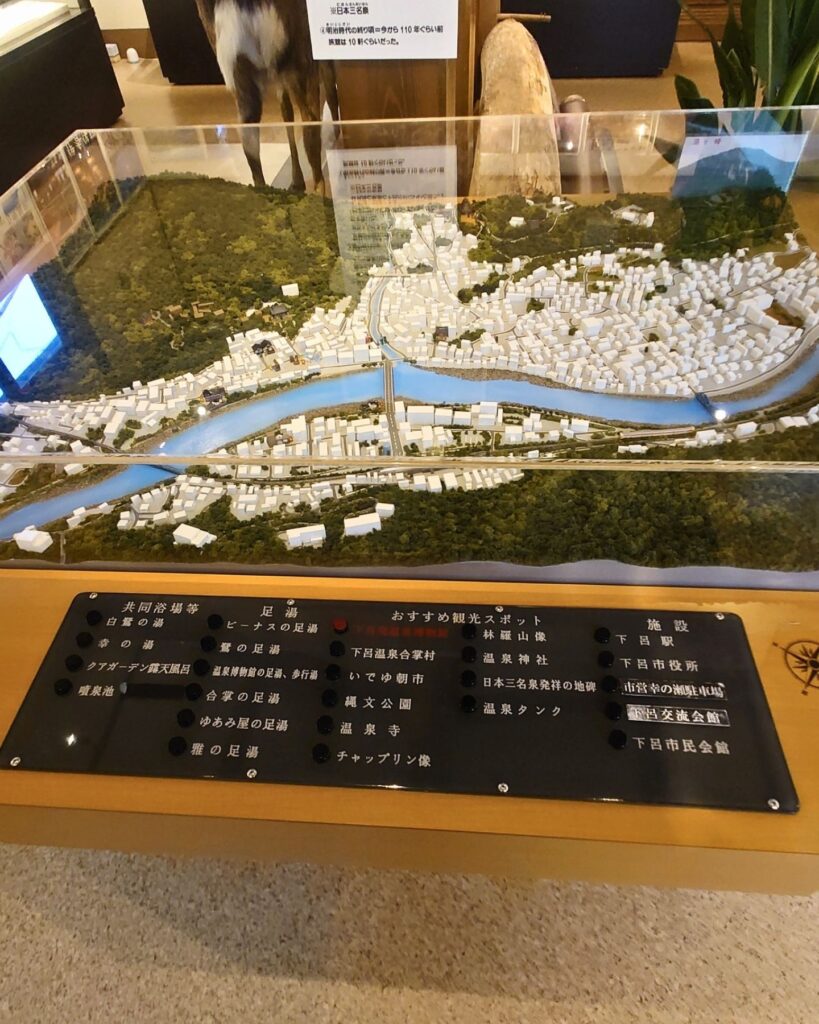 下呂温泉街のジオラマ