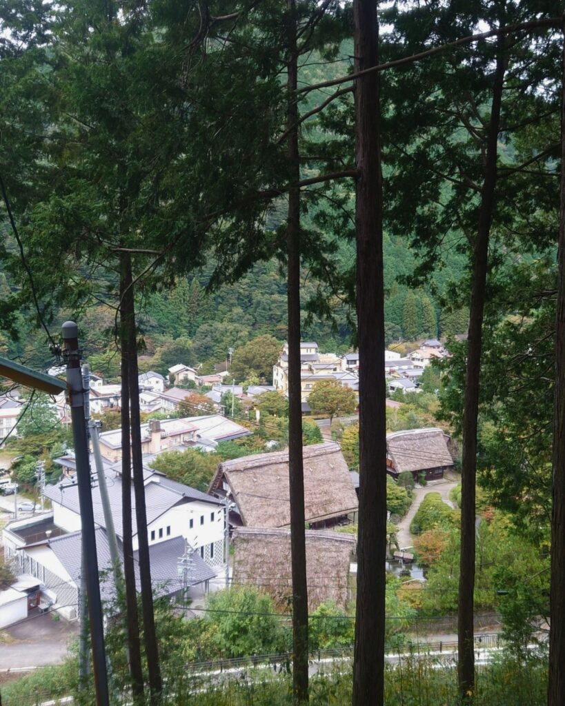 愛宕神社から見た合掌村