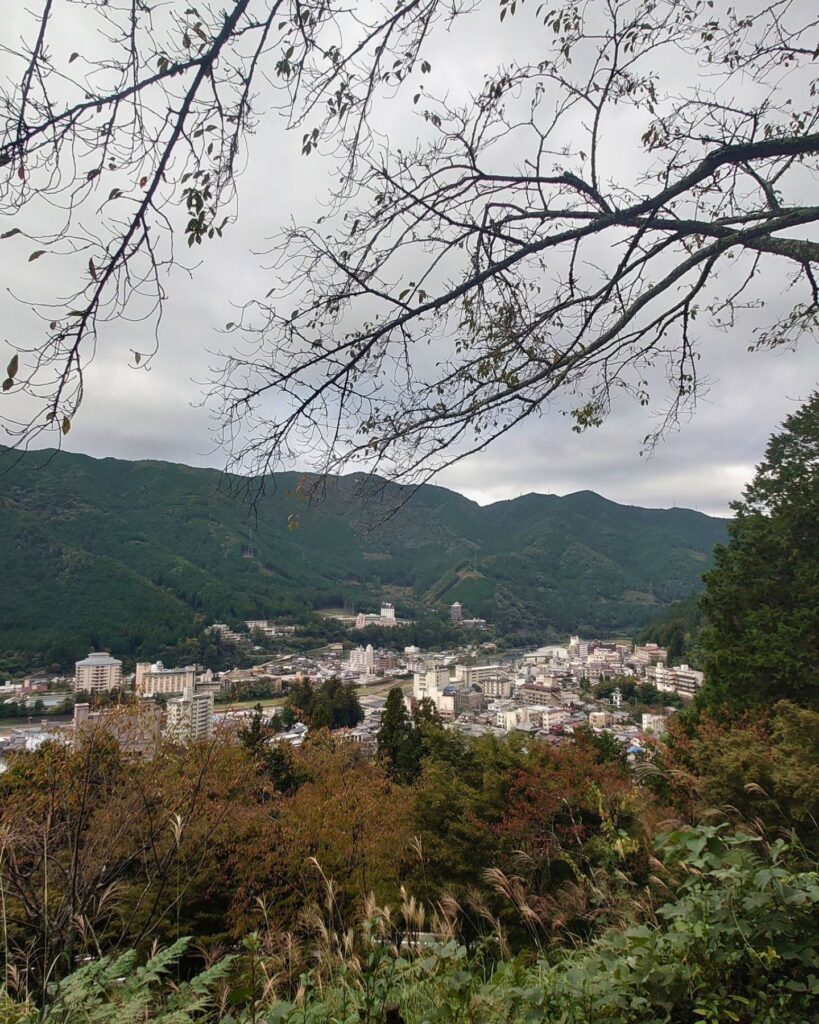 平和塔から見た下呂の町