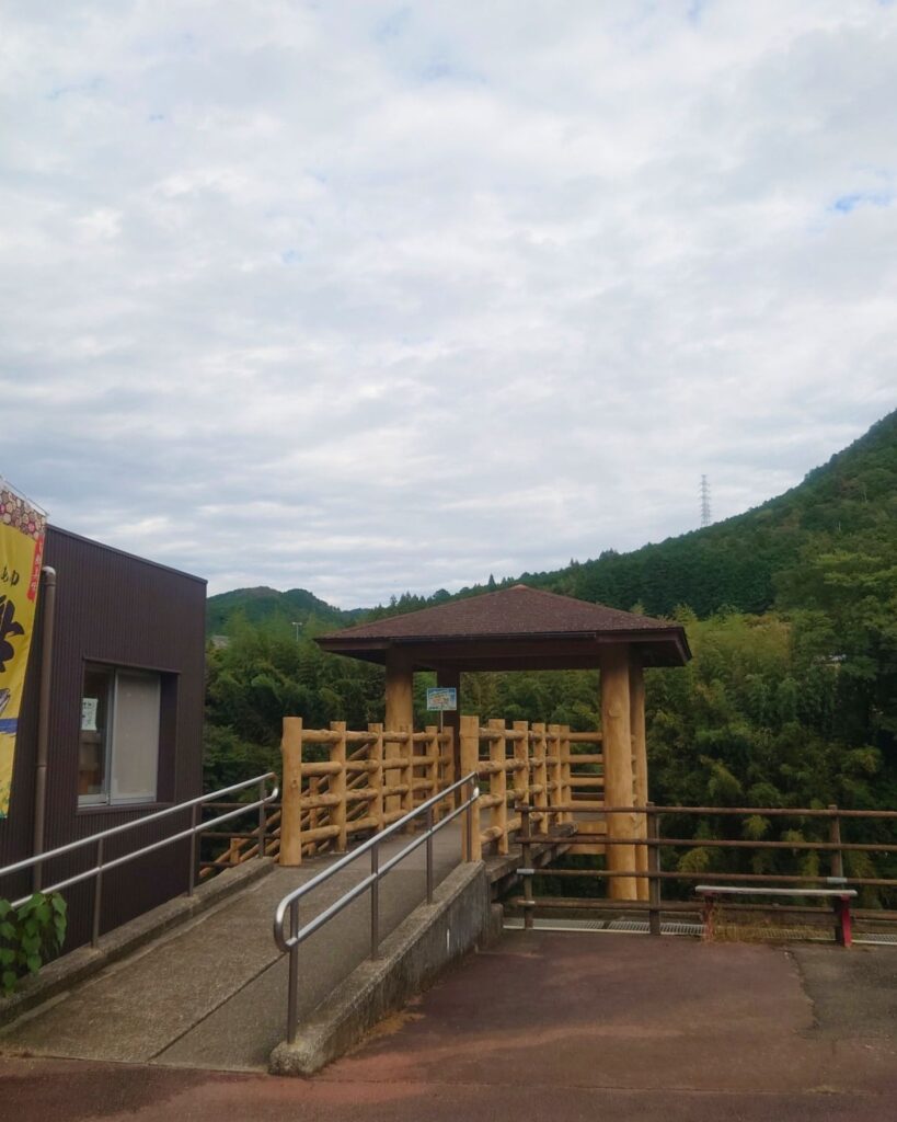 道の駅の展望デッキ
