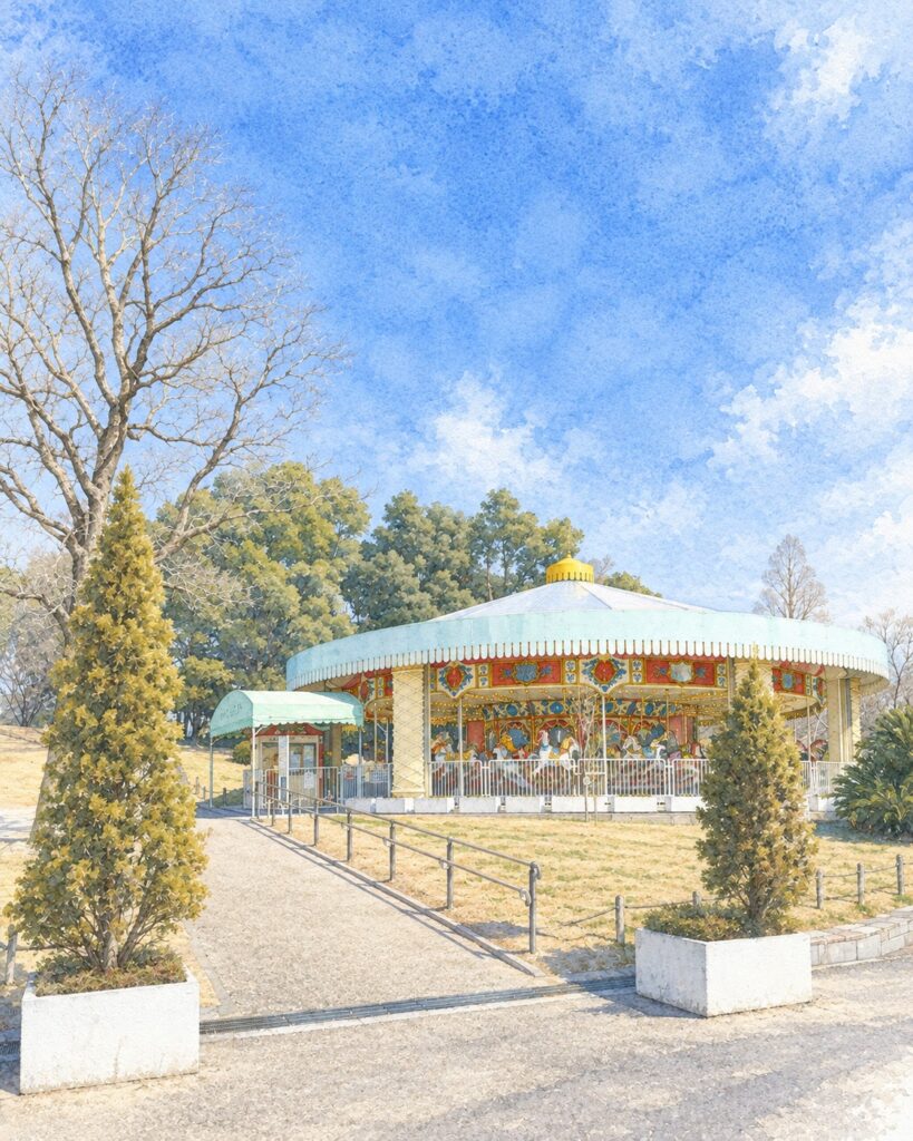 堀内公園のメリーゴーランド
