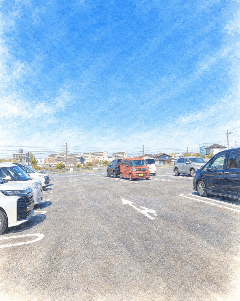 堀内公園の北駐車場