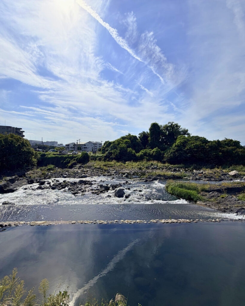 黄瀬川の堰