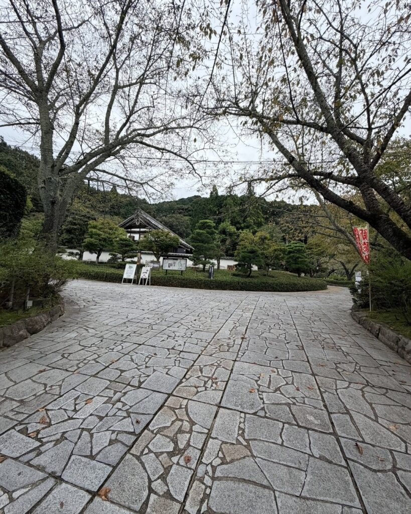 奥殿陣屋 石畳の道