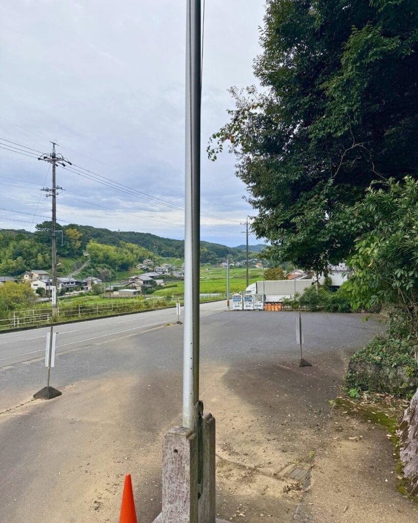 奥殿陣屋 バスの回転場所